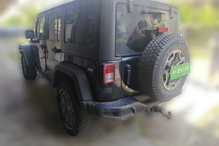 Used Jeep Wrangler 2017 3.6L Rubicon Four-Door Comfort Edition Rear Left 45 Deg