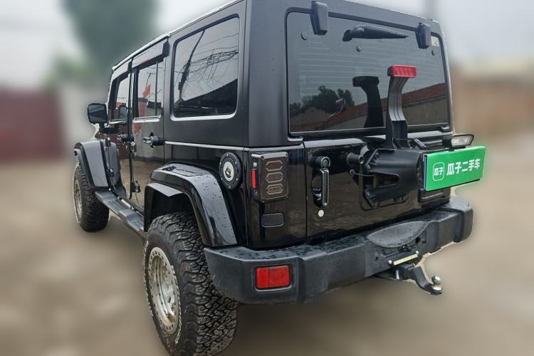 Used Jeep Wrangler 2017 3.0L Sahara Four-Door Comfort Edition Rear Left 45 Deg