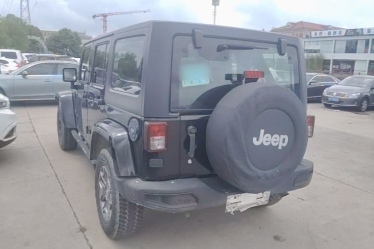 Used Jeep Wrangler 2017 3.0L Sahara Four-Door Comfort Edition Rear Left 45 Deg