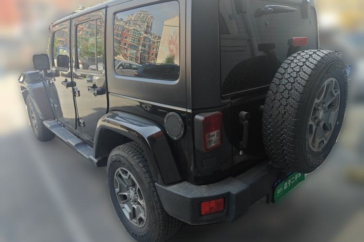 Used Jeep Wrangler 2017 3.0L Sahara Four-Door Comfort Edition Rear Left 45 Deg