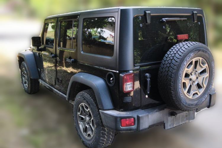 Used Jeep Wrangler 2017 3.6L Rubicon Four-Door Comfort Edition Rear Left 45 Deg