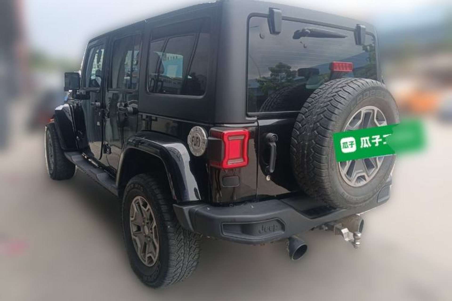 Used Jeep Wrangler 2017 3.0L Sahara Four-Door Comfort Edition Rear Left 45 Deg