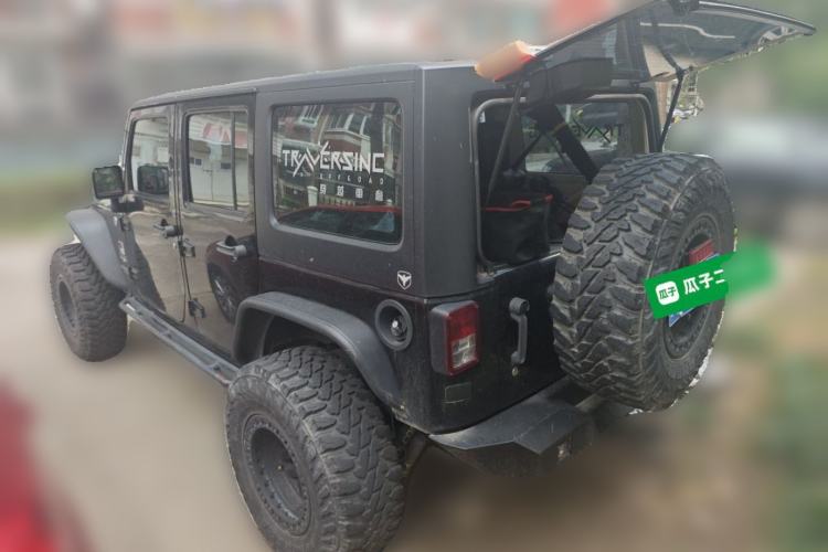 Used Jeep Wrangler 2017 3.0L Sahara Four-Door Comfort Edition Rear Left 45 Deg