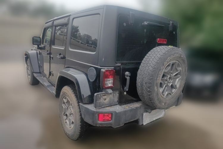 Used Jeep Wrangler 2017 3.0L Sahara Four-Door Comfort Edition Rear Left 45 Deg