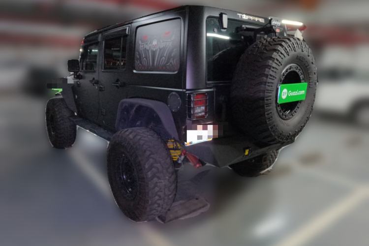 Used Jeep Wrangler 2017 3.0L Sahara Four-Door Comfort Edition Rear Left 45 Deg