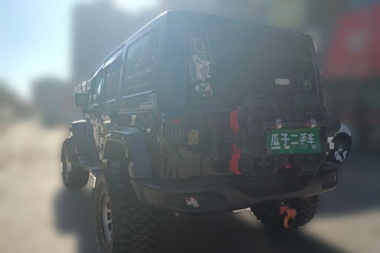 Used Jeep Wrangler 2017 3.0L Sahara Four-Door Comfort Edition Rear Left 45 Deg