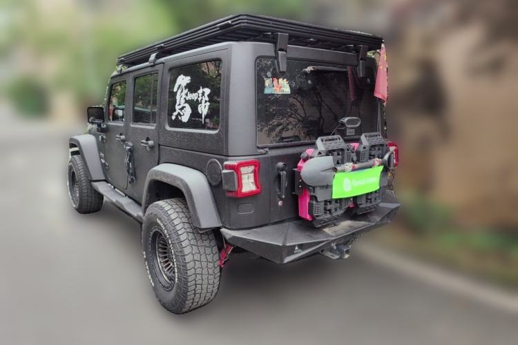Used Jeep Wrangler 2017 3.0L Sahara Four-Door Comfort Edition Rear Left 45 Deg
