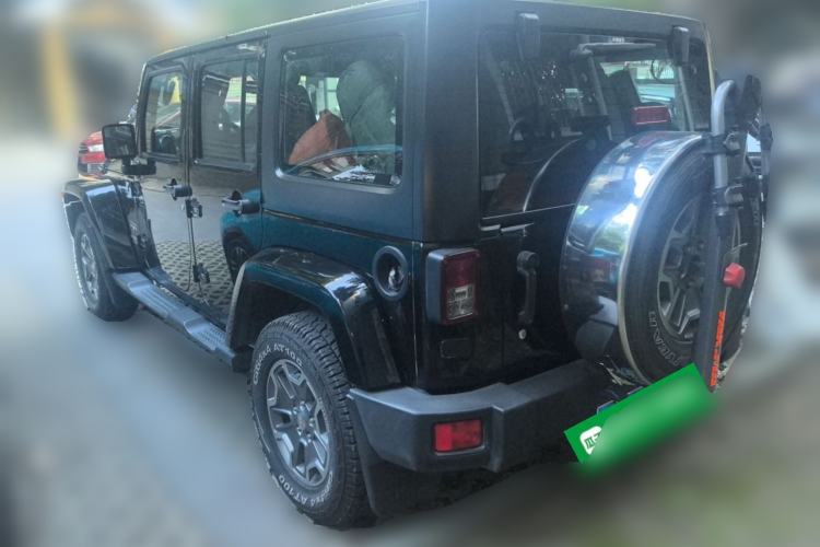 Used Jeep Wrangler 2017 3.0L Sahara Four-Door Comfort Edition Rear Left 45 Deg