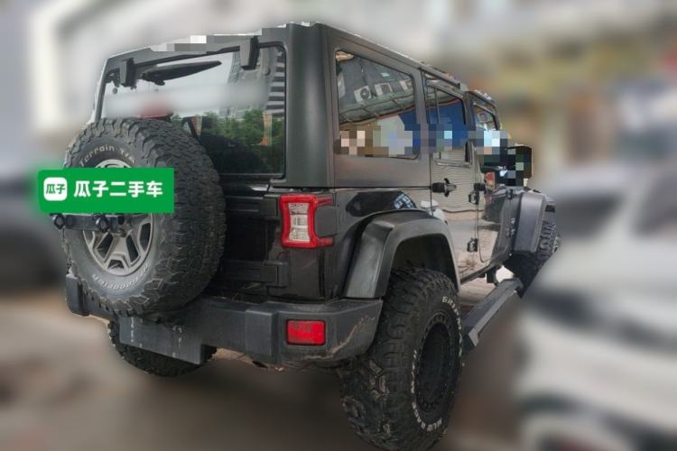 Used Jeep Wrangler 2017 3.0L Sahara Four-Door Comfort Edition Rear Right 45 Deg