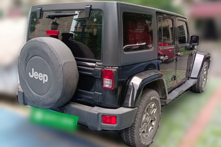 Used Jeep Wrangler 2017 3.0L Sahara Four-Door Comfort Edition Rear Right 45 Deg