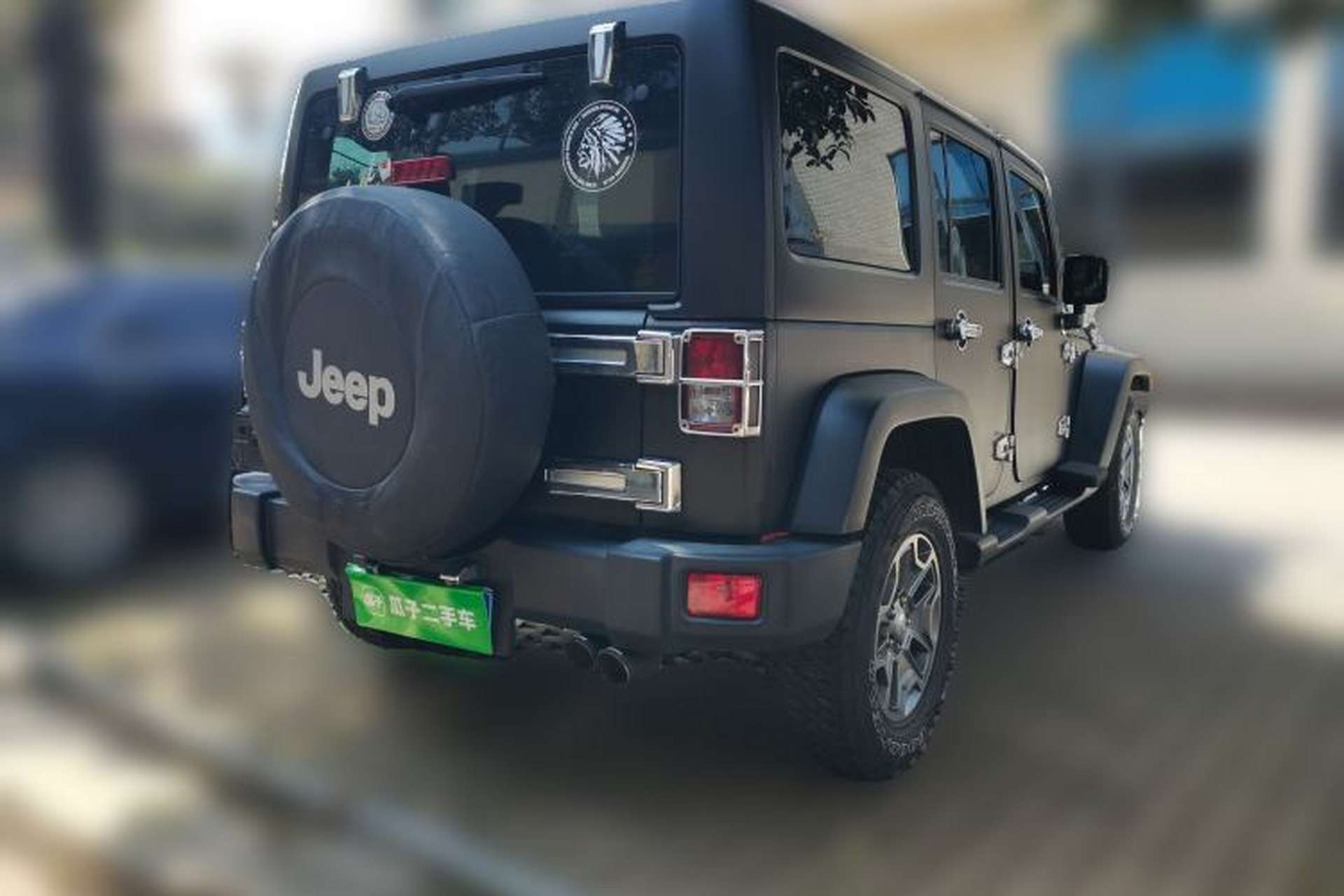 Used Jeep Wrangler 2017 3.0L Sahara Four-Door Comfort Edition Rear Right 45 Deg
