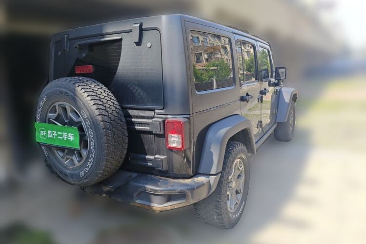 Used Jeep Wrangler 2017 3.6L Rubicon Four-Door Comfort Edition Rear Right 45 Deg