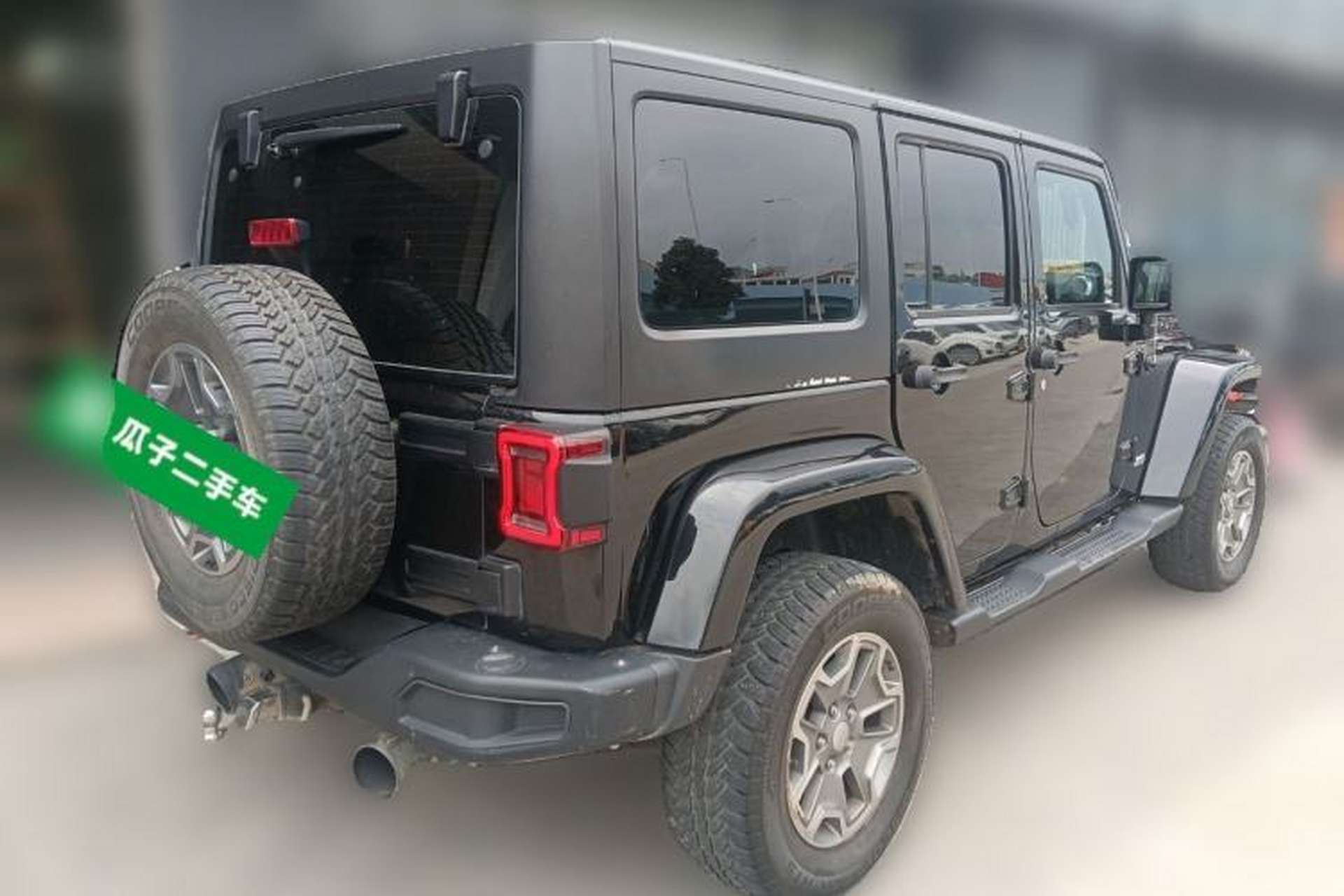 Used Jeep Wrangler 2017 3.0L Sahara Four-Door Comfort Edition Rear Right 45 Deg