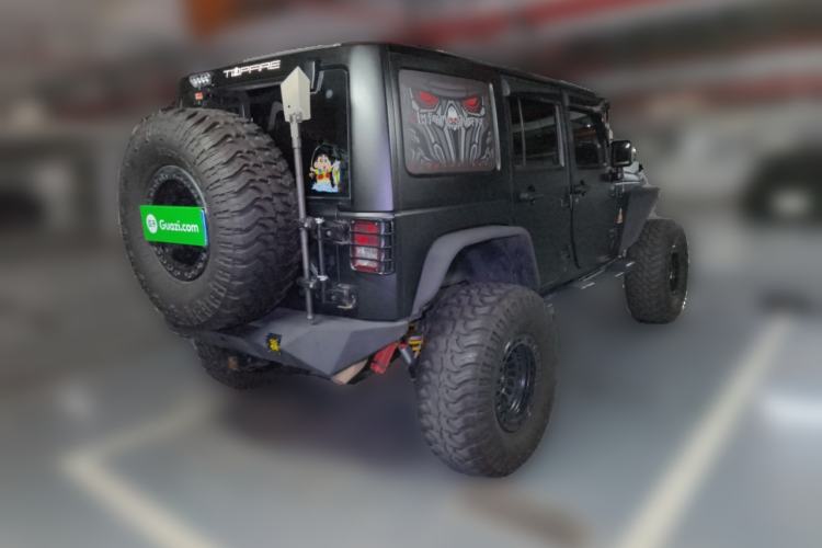 Used Jeep Wrangler 2017 3.0L Sahara Four-Door Comfort Edition Rear Right 45 Deg