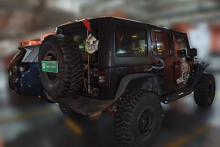 Used Jeep Wrangler 2017 3.0L Sahara Four-Door Comfort Edition Rear Right 45 Deg