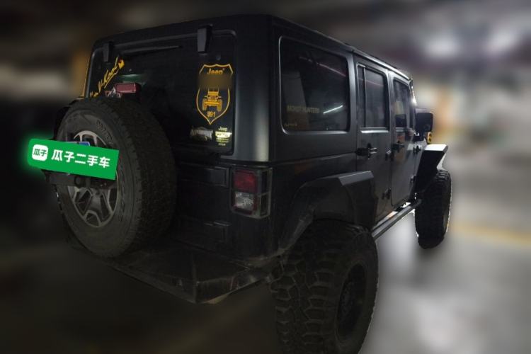 Used Jeep Wrangler 2017 3.0L Sahara Four-Door Comfort Edition Rear Right 45 Deg