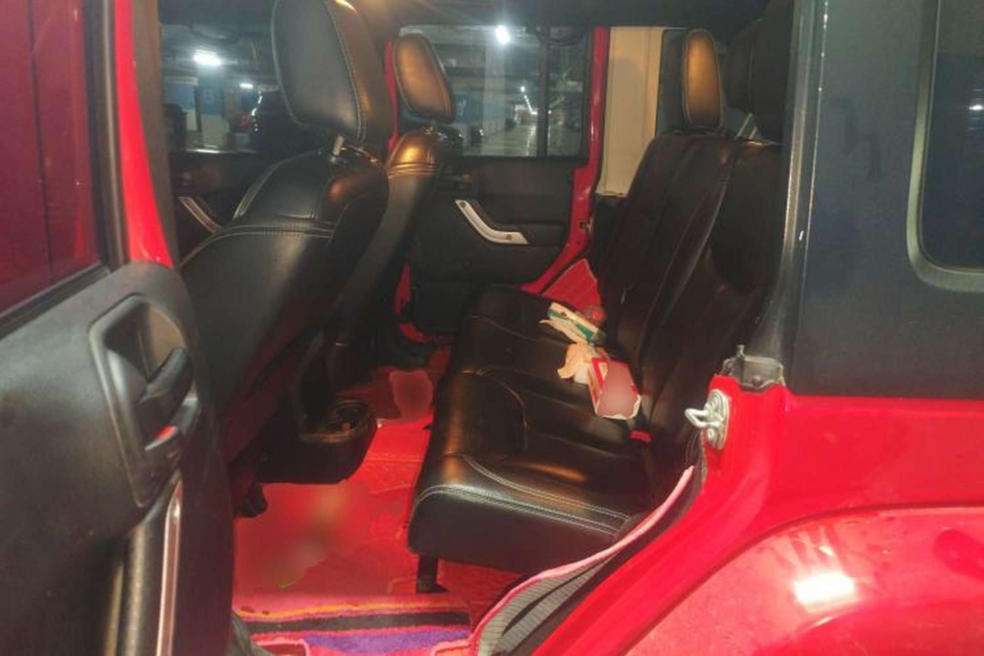 Used Jeep Wrangler 2017 3.0L Sahara Four-Door Comfort Edition Left Rear Seat