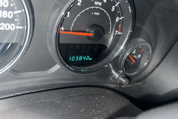 Used Jeep Wrangler 2017 3.6L Rubicon Four-Door Comfort Edition Odometer Close Up
