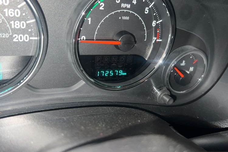 Used Jeep Wrangler 2017 3.0L Sahara Four-Door Comfort Edition Odometer Close Up