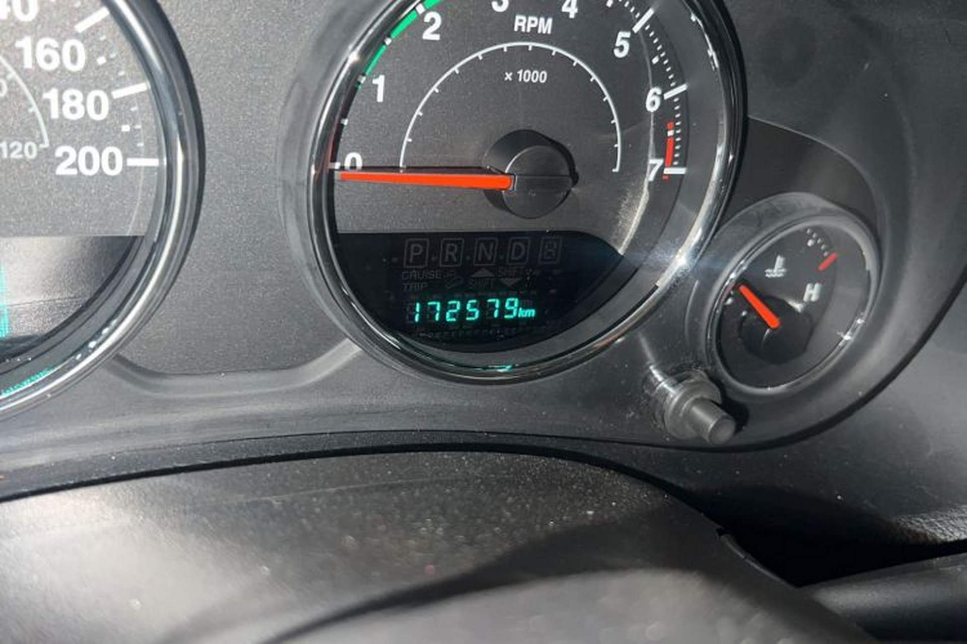 Used Jeep Wrangler 2017 3.0L Sahara Four-Door Comfort Edition Odometer Close Up