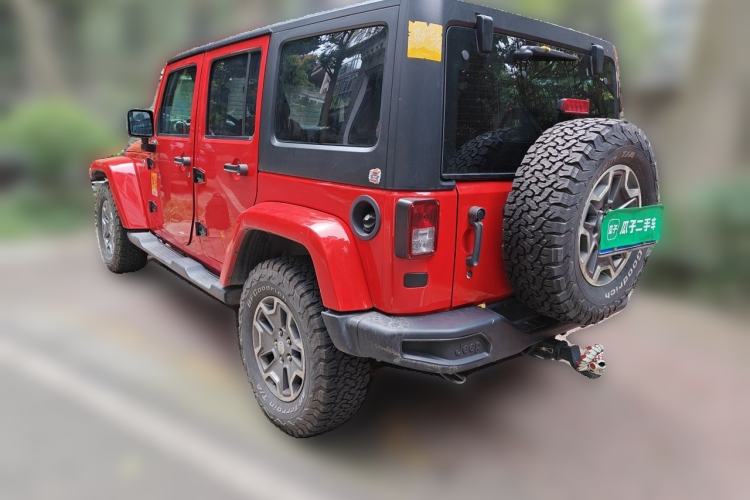 Used Jeep Wrangler 2017 3.0L Sahara Four-Door Comfort Edition Rear Left 45 Deg
