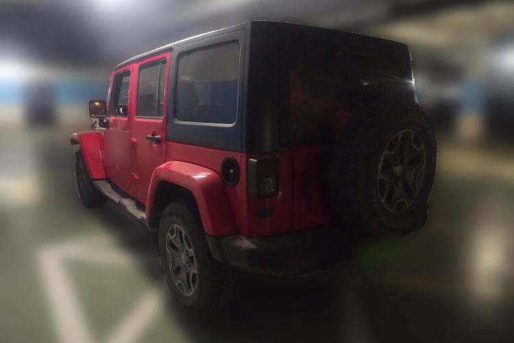 Used Jeep Wrangler 2017 3.0L Sahara Four-Door Comfort Edition Rear Left 45 Deg