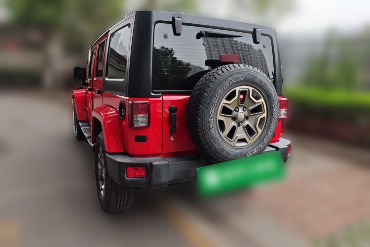 Used Jeep Wrangler 2017 3.0L Sahara Four-Door Comfort Edition Rear Left 45 Deg