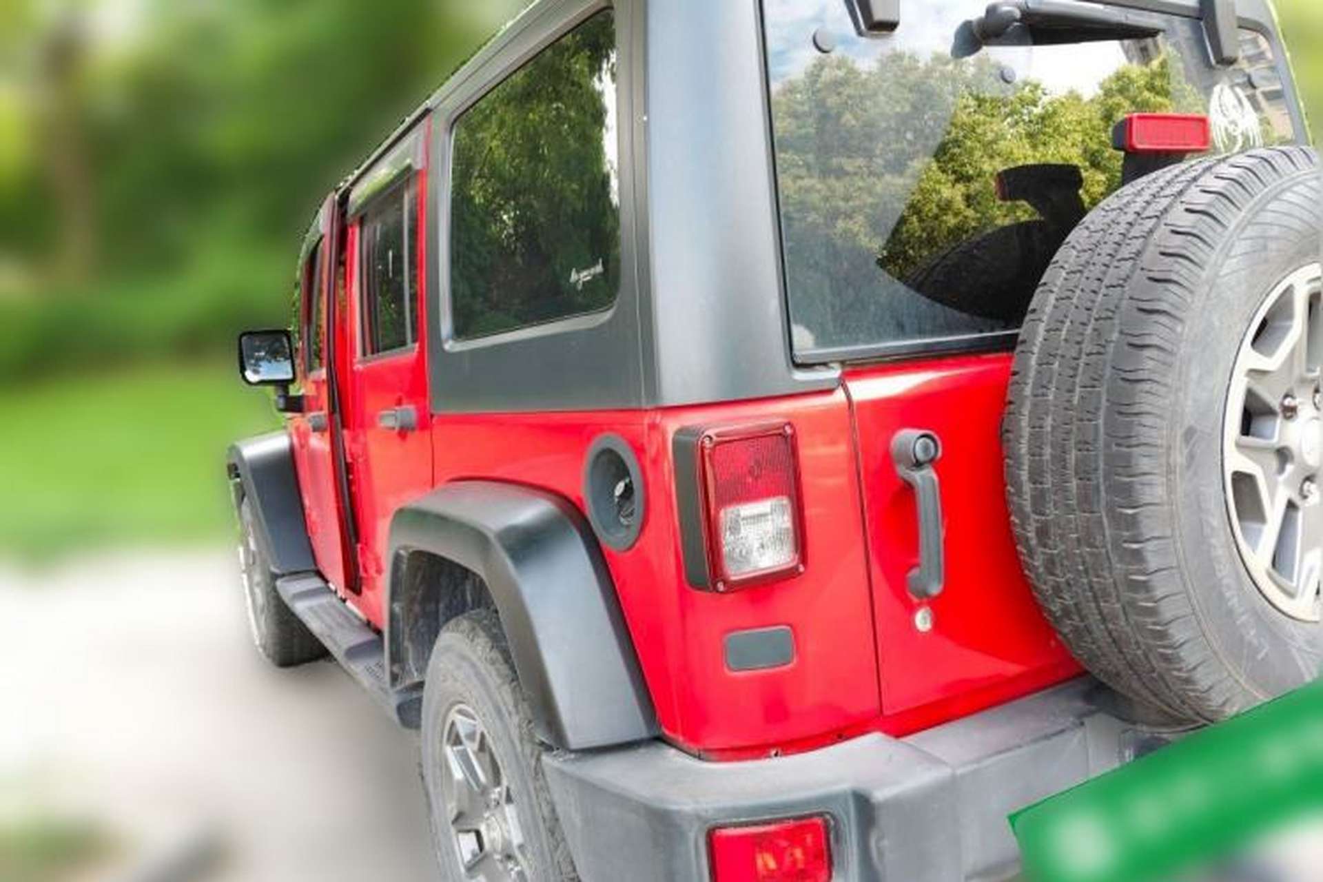 Used Jeep Wrangler 2017 3.0L Sahara Four-Door Comfort Edition Rear Left 45 Deg