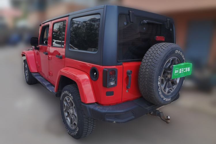 Used Jeep Wrangler 2017 3.0L Sahara Four-Door Comfort Edition Rear Left 45 Deg