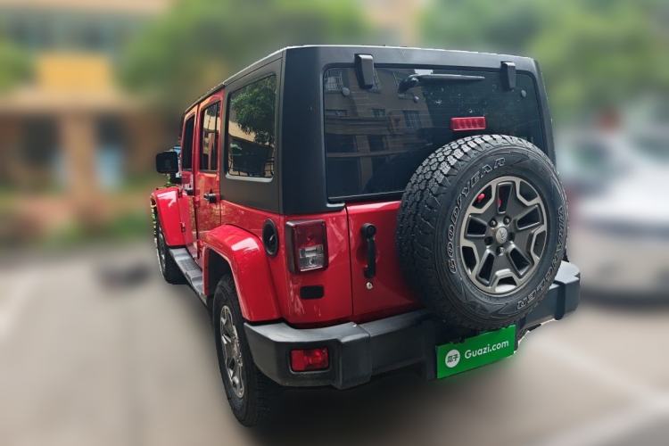 Used Jeep Wrangler 2017 3.0L Sahara Four-Door Comfort Edition Rear Left 45 Deg