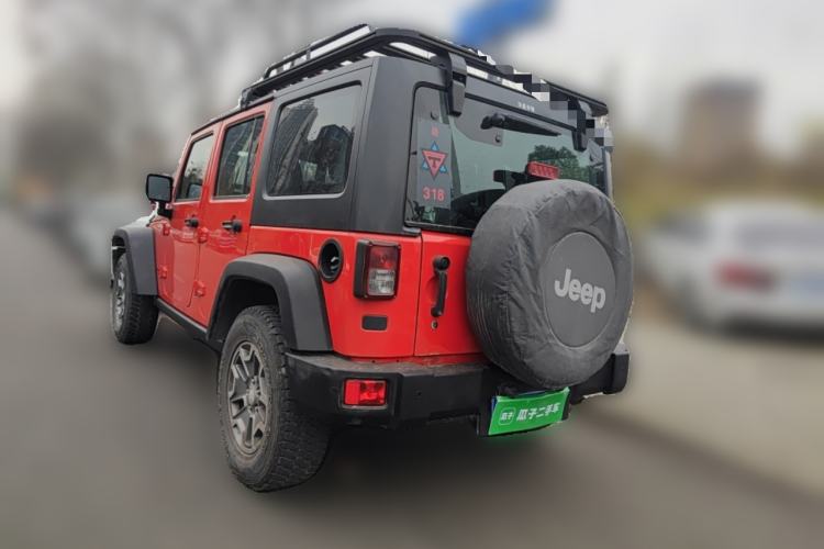 Used Jeep Wrangler 2017 3.6L Rubicon Four-Door Comfort Edition Rear Left 45 Deg