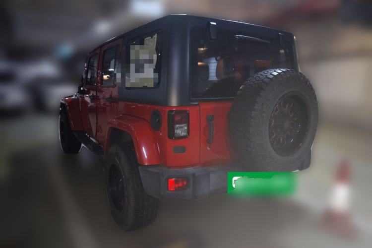 Used Jeep Wrangler 2017 3.0L Sahara Four-Door Comfort Edition Rear Left 45 Deg