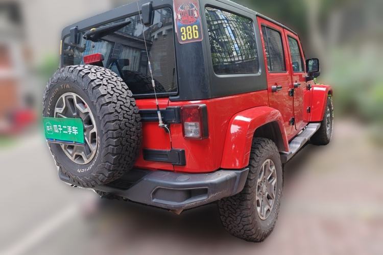 Used Jeep Wrangler 2017 3.0L Sahara Four-Door Comfort Edition Rear Right 45 Deg