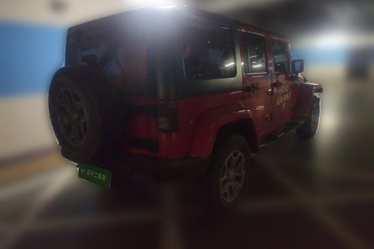 Used Jeep Wrangler 2017 3.0L Sahara Four-Door Comfort Edition Rear Right 45 Deg