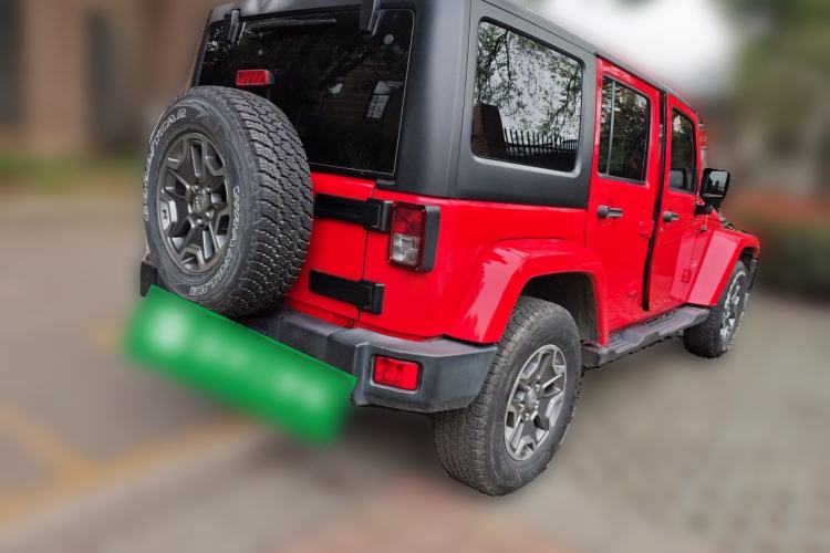 Used Jeep Wrangler 2017 3.0L Sahara Four-Door Comfort Edition Rear Right 45 Deg