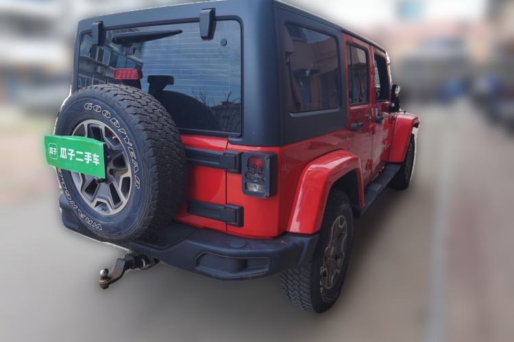 Used Jeep Wrangler 2017 3.0L Sahara Four-Door Comfort Edition Rear Right 45 Deg