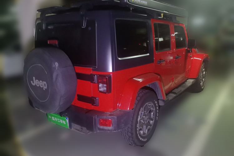 Used Jeep Wrangler 2017 3.0L Sahara Four-Door Comfort Edition Rear Right 45 Deg