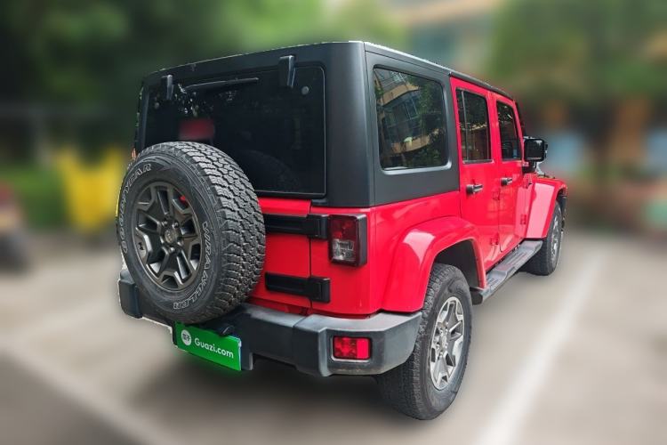 Used Jeep Wrangler 2017 3.0L Sahara Four-Door Comfort Edition Rear Right 45 Deg