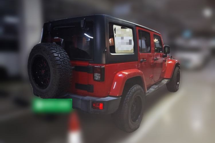 Used Jeep Wrangler 2017 3.0L Sahara Four-Door Comfort Edition Rear Right 45 Deg