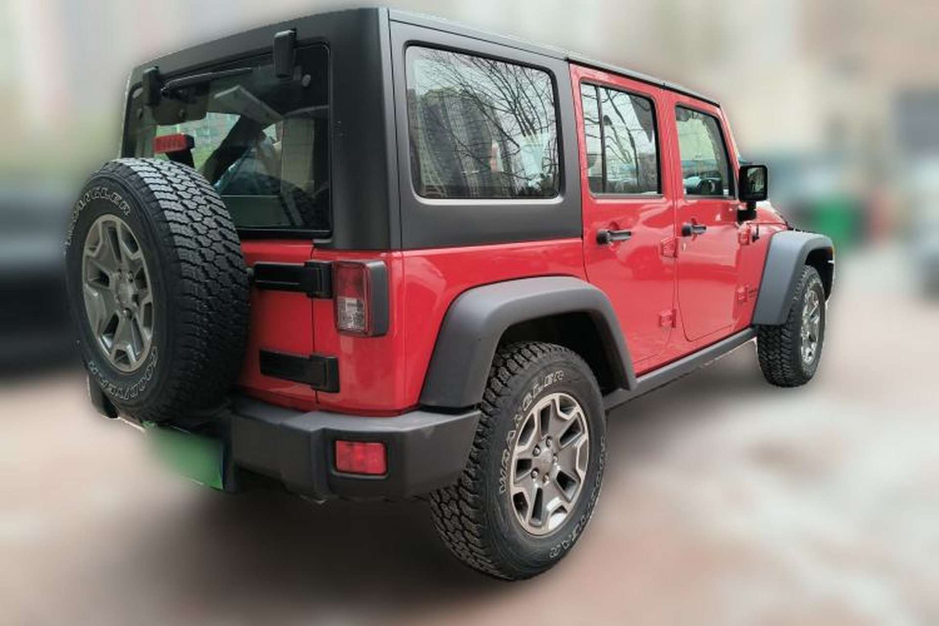 Used Jeep Wrangler 2017 3.6L Rubicon Four-Door Comfort Edition Rear Right 45 Deg
