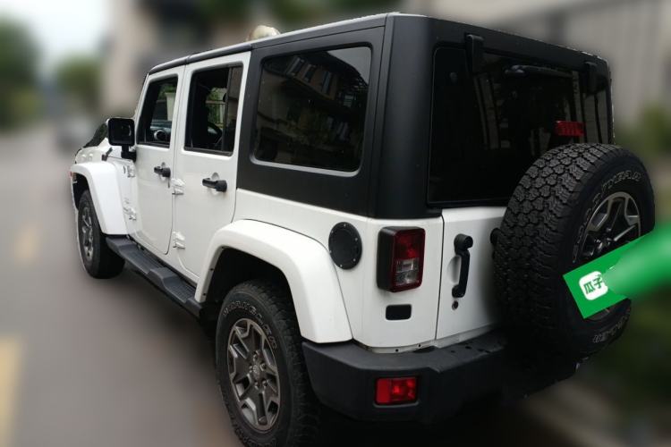 Used Jeep Wrangler 2017 3.0L Sahara Four-Door Comfort Edition Rear Left 45 Deg