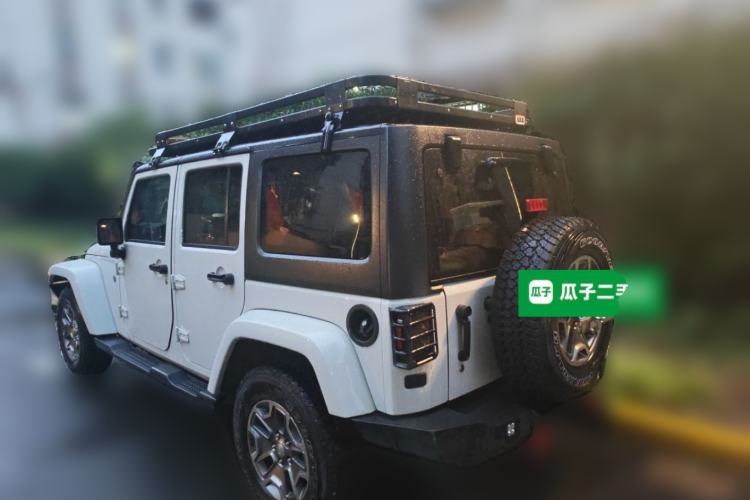 Used Jeep Wrangler 2017 3.0L Sahara Four-Door Comfort Edition Rear Right 45 Deg