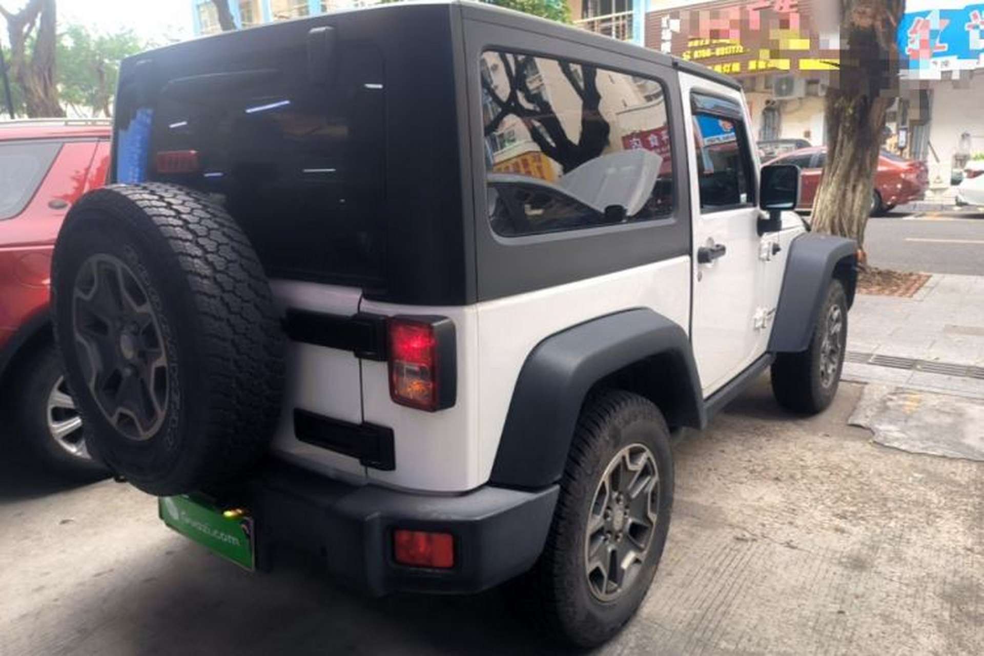 Used Jeep Wrangler 2017 3.6L Rubicon Two-Door Comfort Edition Rear Right 45 Deg