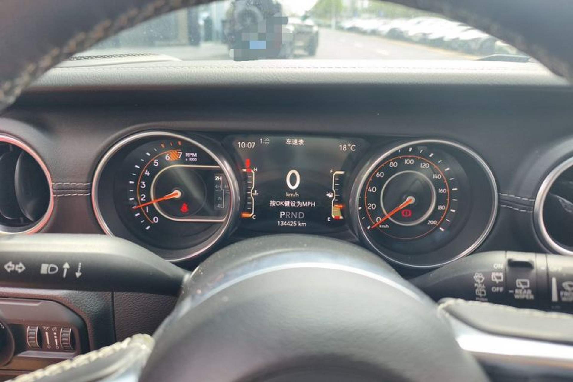 Used Jeep Wrangler 2018 2.0T Sahara Four-Door Edition Instrument Cluster