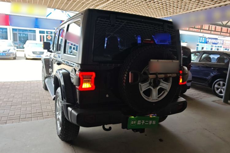 Used Jeep Wrangler 2018 2.0T Sahara Four-Door Edition Rear Left 45 Deg