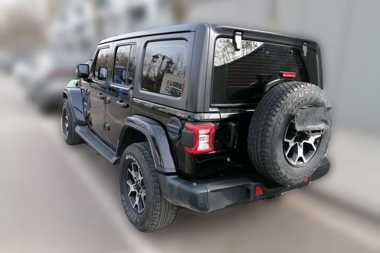Used Jeep Wrangler 2018 2.0T Sahara Four-Door Edition Rear Left 45 Deg