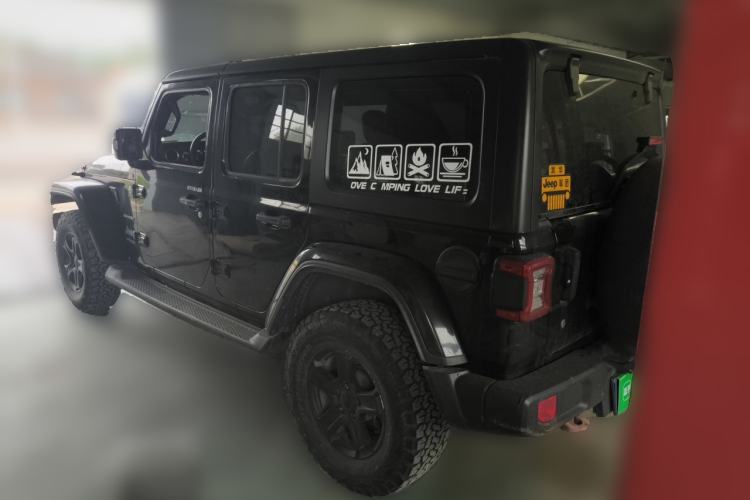 Used Jeep Wrangler 2018 2.0T Sahara Four-Door Edition Rear Left 45 Deg