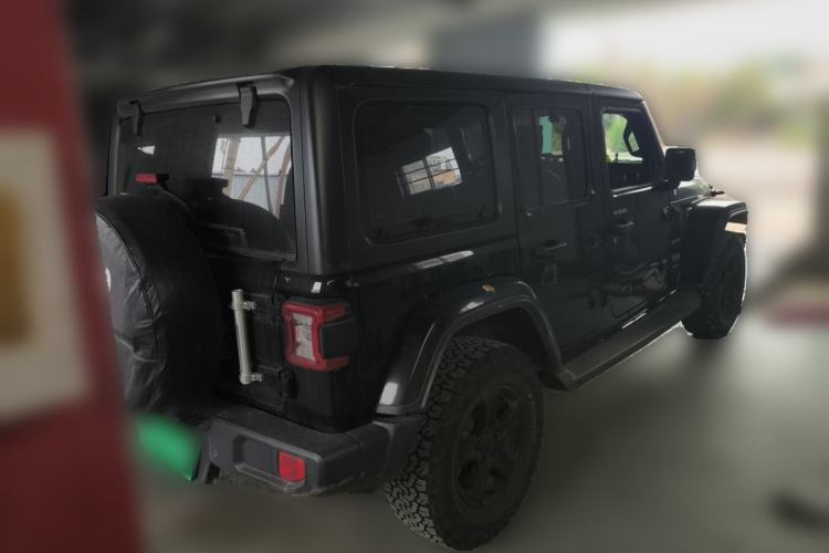 Used Jeep Wrangler 2018 2.0T Sahara Four-Door Edition Rear Right 45 Deg