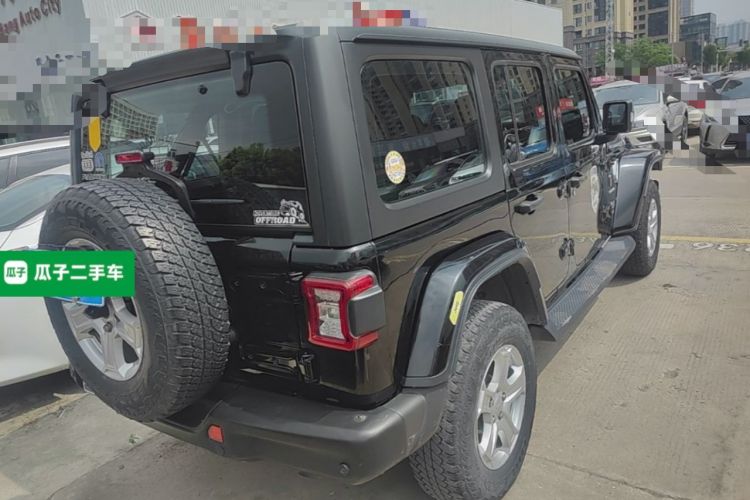 Used Jeep Wrangler 2018 2.0T Sahara Four-Door Edition Rear Right 45 Deg