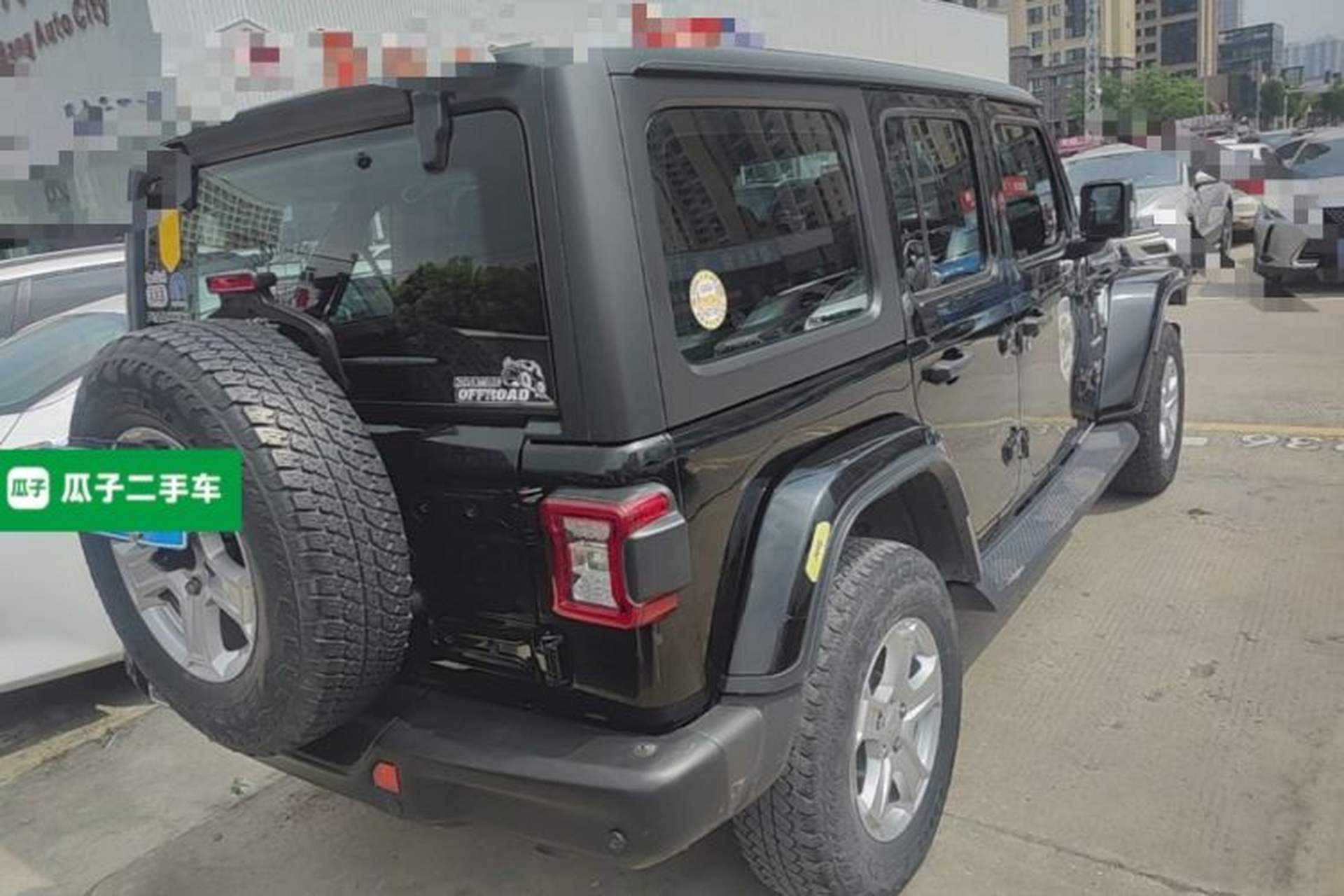 Used Jeep Wrangler 2018 2.0T Sahara Four-Door Edition Rear Right 45 Deg